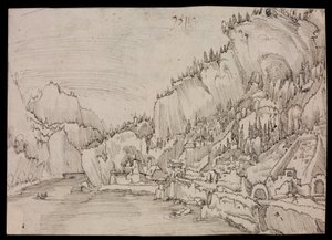 Sarmingstein sul Danubio da Albrecht Altdorfer